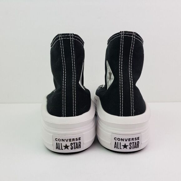 Converse CTAS Move HI Womens Size 8.5 Black Canvas Platform Sneaker Shoes 568497 - Picture 7 of 16